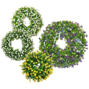 73-2250 Στεφάνι με Φύλλωμα & Πολλά Άνθη ø45cm Bunny's 932270