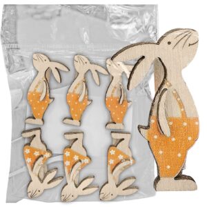 Μανταλάκια Λαγός Ξύλινα Σετ=6 τεμ 4,5cm Bunny's 932287