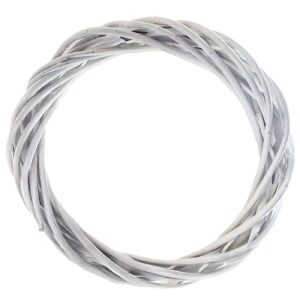 73-2288 Στεφάνι Πλεκτό Φυσικό Λευκό ø30cm Bunny's 932308