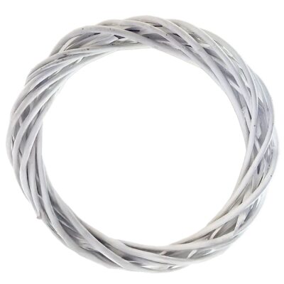 Στεφάνι Πλεκτό Φυσικό Λευκό ø30cm Bunny's 932308