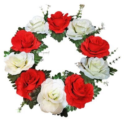 Στεφάνι 10 Τριαντάφυλλα ø35cm Bunny's 93994