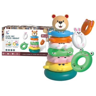 Μπεμπέ Εκπαιδευτική Πυραμίδα Ζωάκι 26x16x8cm ToyMarkt 941140