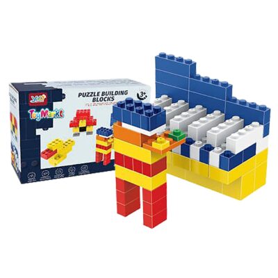 Κουτί 400τεμ Τουβλάκια 3+ Ετών 22x15x8cm ToyMarkt 95421