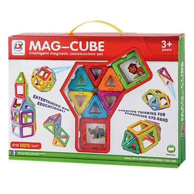 Μαγνητικά Τουβλάκια Μεσαίο Σετ. 3 Χρόνων+ 36x26x6cm ToyMarkt 95446