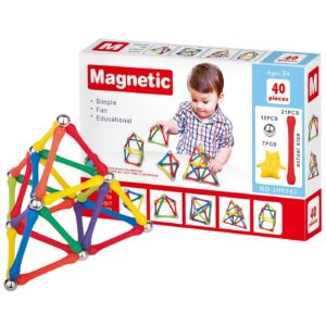 75-429 Μαγνητικές Κατασκευές 40τεμ. 3+ Ετών 22x15x4cm ToyMarkt 95449