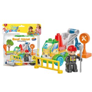 75-436 Τουβλάκια Οδική Βοήθεια 13τεμ. 3+ Ετών 19x22cm ToyMarkt 95456