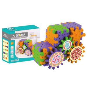 75-438 Τουβλάκια Γρανάζια Φορτηγό 70τεμ. 3+ Ετών 19x19x9cm ToyMarkt 95458