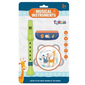 76-126 Σετ Φυσαρμόνικα Ντέφι Φλογέρα σε Καρτέλα 18x30cm ToyMarkt 96146