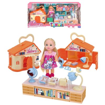 Σπιτάκι με Γραφείο & Κουκλίτσα 35x16x8cm ToyMarkt 971226