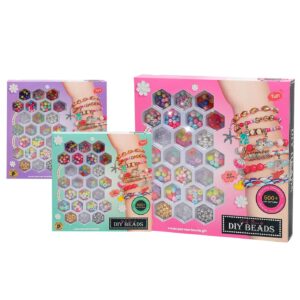 77-1281 Σετ Χάντρες Τετράγωνο Κουτί 22x22x3cm ToyMarkt 971301