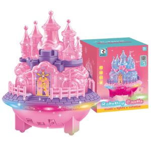 77-1295 Περιστρεφόμενο Κάστρο με Φως & Μουσική 14x17x14cm ToyMarkt 971315