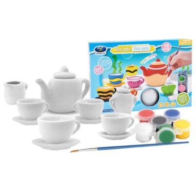 Κεραμικό σετ Τσαγιού Χρωματισμού 15τεμ 29x20x5cm ToyMarkt 971317