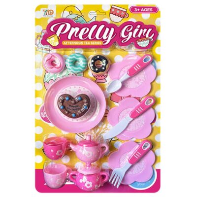 Σετ Τσαγιού Pretty Girl σε Καρτέλα 39x24x4cm ToyMarkt 971341