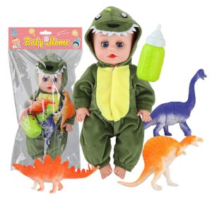 Μωρό 35cm Πυτζάμα Δεινοσαυράκι με ήχο Σακούλα 20x40x9cm ToyMarkt 98252