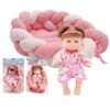 ΚΟΥΚΛΑ 20cm με Κρεβατάκι σε Σακούλα 36x20x7cm ToyMarkt 98256