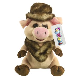 79-410 Γουρουνίτσα με Καπέλο και Γουνάκι 17cm ToyMarkt 99430