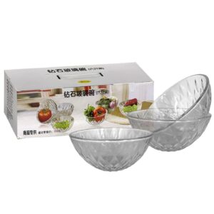 Μπωλ Γυάλινο με Ανάγλυφα Σχέδια ø12x5.5cm Homie 100125