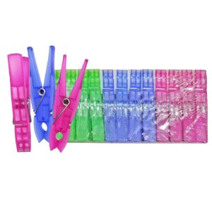 Μανταλάκια Πλαστικά Κλασσικά πακ=24τεμ 8cm Homie 1001902