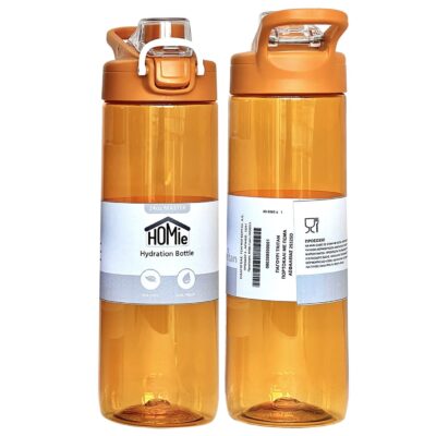 Παγούρι Tritan Πορτοκαλί με Πώμα Ασφαλείας 700ml Homie 1002105