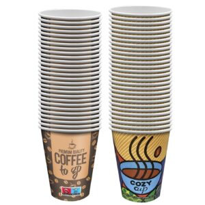 Ποτήρι Χάρτινο 12oz 50τεμ 11x9cm 400ml (12oz) Homie 1002106