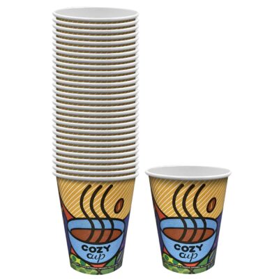 Ποτήρι Χάρτινο 12oz 50τεμ 11x9cm 400ml (12oz) Homie 1002106