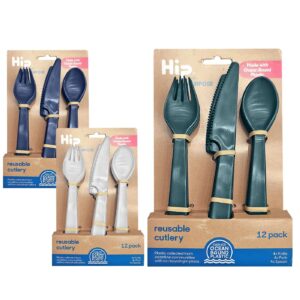 Μαχαιροπήρουνα Πλαστικά Σετ=12τεμ. Πολλαπλών Χρήσεων 21x12cm Homie 1002157