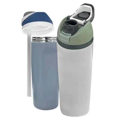 Παγούρι Inox Γίγας με Καλαμάκι 29x7cm 946ml Homie 1002158