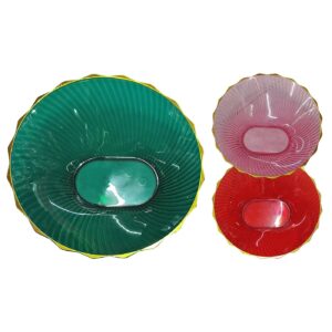 80-2142 Πιατέλα Πλαστική Χρωματιστή Στρογγυλή ø24x7cm Homie 1002162