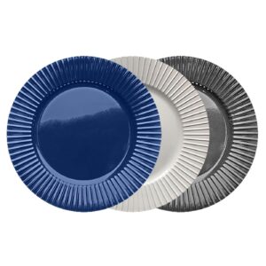 80-2145 Πιάτο Γλυκού Πορσελάνης με Ανάγλυφα Σχέδια 20cm Homie 1002165