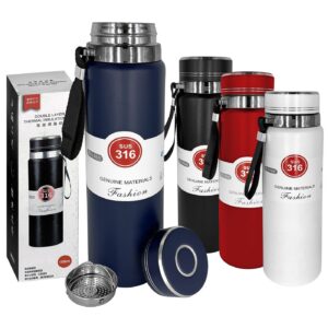 Θερμός Ανοξείδωτος Μονόχρωμος με Λουράκι 1000ml Homie 1002185