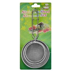 81-106 Σουρωτήρια Μεταλλικά σετ=3τεμ ø12/10/8cm Homie 101126