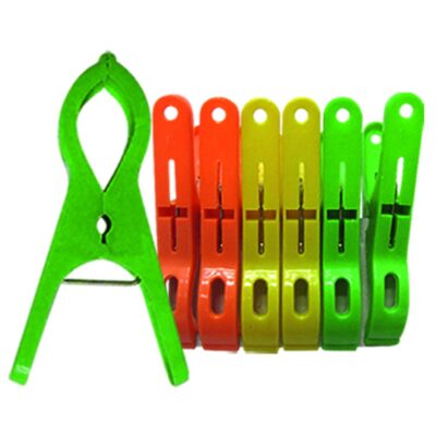 Μανταλάκια Πλαστικά Μεγάλα πακ=6τεμ 11cm Homie 101168