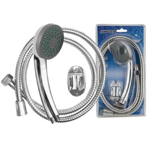 81-244 Σετ Ντουζ με Σπιράλ & Βάση Τηλ=19cm, Σπιράλ=1,5m Homie 101264