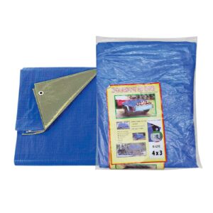 Μουσαμάς Αδιάβροχος με Κρίκους 4x3m 90g/m², 4x3m Homie 101334