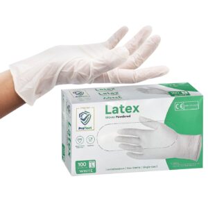 81-474 Γάντια Latex κυτ=100τεμ Homie 101494