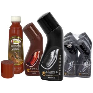 Γυαλιστικό Υγρό Υποδημάτων Μαύρο-Καφέ 75mL Siderela