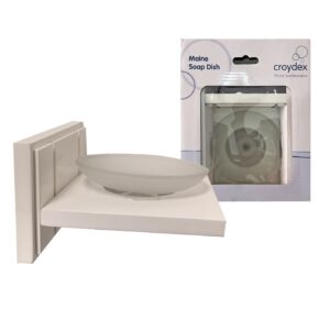 81-908 Βάση για Σαπούνι Λευκή Ξύλινη 20x16,5x8,5cm Homie 101928