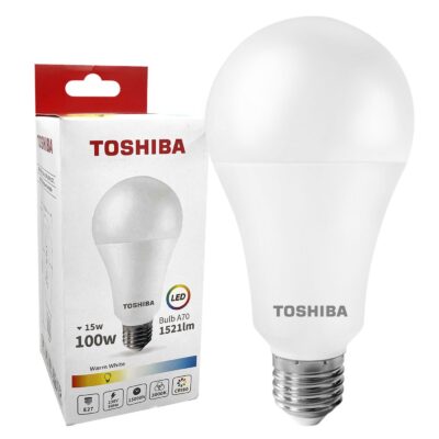 Λάμπα LED Toshiba για Ντουί ε27 Θερμό Λευκό 230v N_std a70 15w 3000k Γωνία Δέσμης 180 Μοίρες  Toshiba 00168809