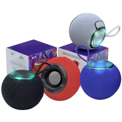 Ηχείο Bluetooth Στρογγυλό με φως 11x9cm Homie 108500