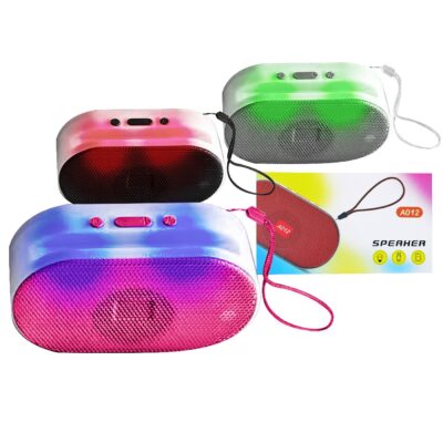 Ηχείο Bluetooth Οβάλ με φως 14,5x8x4,5cm Homie 108502