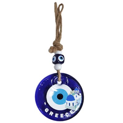 Γούρι Μάτι Greece με Σπίτι & Μπίλιες ø7,5cm Υ:21cm Homie 116933