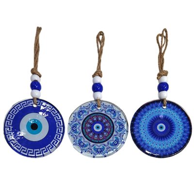 Γούρι Μάτι Κρεμαστό με Σχοινί 23x ø8cm Homie 116936