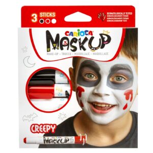 Βαφές Προσώπου 3τεμ Carioca Maskup (Κόκκινο-Άσπρο-Μαύρο)  Carnavalista 232768