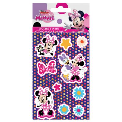 Αυτοκόλλητα σετ 5 Φύλλων Minnie 12x8cm Disney 000563888