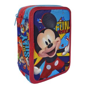 50-2796 Κασετίνα Γεμάτη Τριπλή Mickey 19,5x12,5x7cm Disney 1004Ε-14052