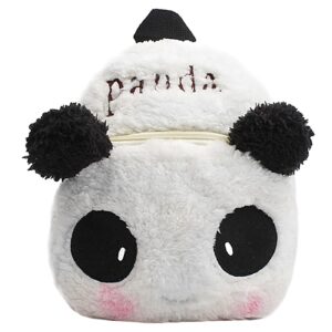 50-3007 Τσάντα Πλάτης Νηπίου Βελούδινη Panda 26x24x10cm JustNote 703027