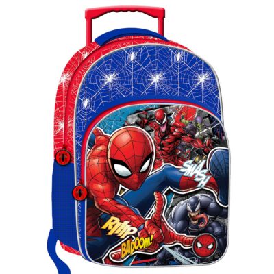 Τσάντα Τρόλευ Δημοτικού Spiderman 43x31x18cm Spiderman