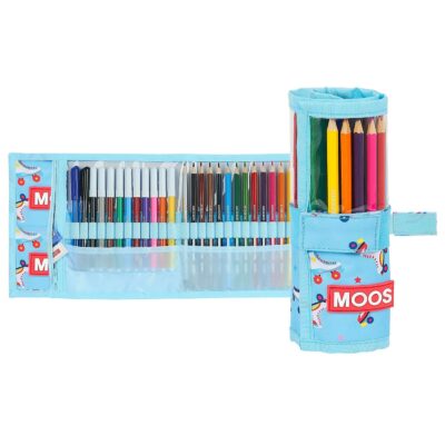 Κασετίνα Βαρελάκι Γεμάτη 27τεμ Moos "rollers" 20x7cm JustNote 703168