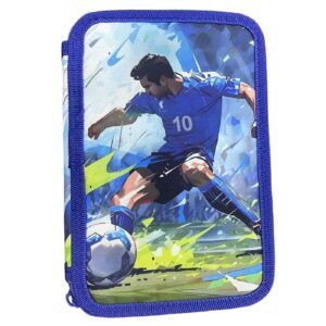 50-3152 Κασετίνα Γεμάτη Football 2 Φερμουάρ Γεμάτη 20x13x3cm JustNote 703172
