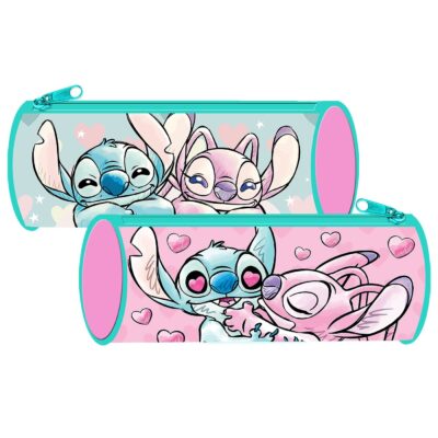 Κασετίνα Βαρελάκι Stitch Girl 23x8cm Stitch